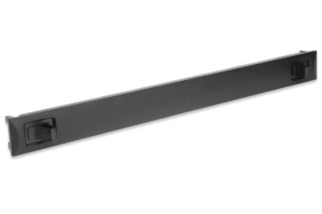 Blindlok 1U í 19" skáp, svart, smellt í - DN-97651