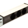 Fjöltengi í 3, 1U í 10" skáp - DN-95411 - Image 3