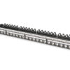 19" 0,5U patch panell, 24 porta fyrir mola. DN-91422