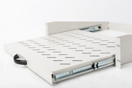 Hilla, útdraganleg í 19" skáp þolir 30 kg, 88x483x352 mm, DN-19 TRAY-2-450 - Image 2