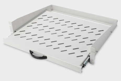 Hilla, útdraganleg í 19" skáp þolir 30 kg, 88x483x352 mm, DN-19 TRAY-2-450 - Image 3