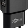 Spennubreytir með 2 USB tengi, 2,4 Amp svartur - 44951