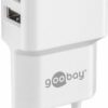 Spennubreytir með 2 USB tengi, 2,4 Amp hvítur - 44952