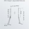 Borðstandur fyrir 32"-70" sjónvarp - 58525 - Image 10