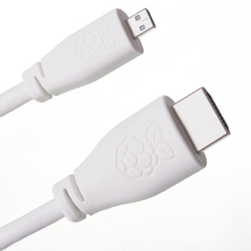 Raspberry Pi 2ja metra HDMI snúra, hvít - RPI4-HDMI-2MW
