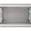 19" skápur 6U 600x450 með glerhurð, EXASPA-6406G - Image 3