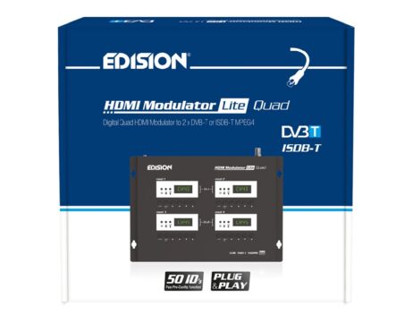 Fjórfaldur mótari DVB-T með HDMI inn - DVBTLiteQuad - Image 2
