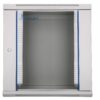 19" skápur 12U 600x600 með glerhurð, EXASPA-6612G