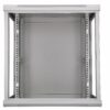 19" skápur 12U 600x600 með glerhurð, EXASPA-6612G - Image 2