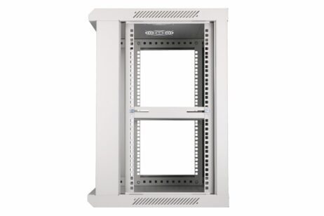 19" skápur 12U 600x600 með glerhurð, EXASPA-6612G - Image 4