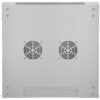 19" skápur 12U 600x600 með glerhurð, EXASPA-6612G - Image 5