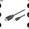 HDMI í micro HDMI snúra, 3 meter - 53786 - Image 2