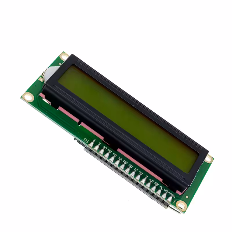 LCD display, 16x2 grænt - LCD1602G