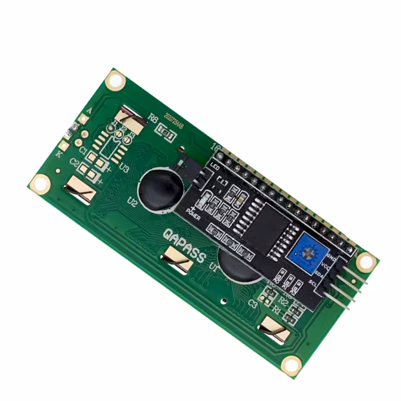 LCD display, 16x2 grænt - LCD1602G - Image 4