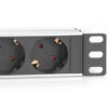 Fjöltengi í 4, 1U í 10" skáp - DN-95418 - Image 2