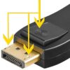 HDMI kona í DisplayPort breytir - 61719 - Image 2