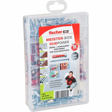Fischer tappasett með skrúfum, 160 stk - 535972