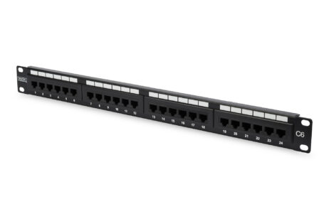 Cat6 Patch panell með 24 tengjum DN-91624U