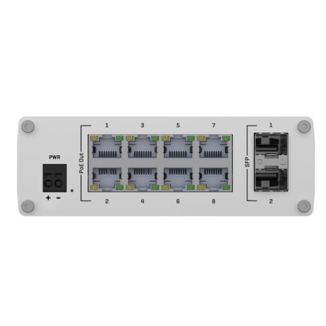 Teltonika Switch TSW200, 8 port POE+, 2xSFP port - Image 2