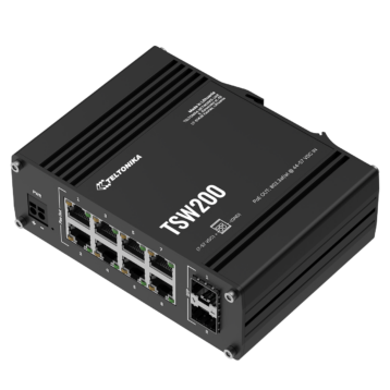 Teltonika Switch TSW200, 8 port POE+, 2xSFP port