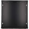 19" skápur 12U 600x450 svartur með glerhurð, EXASPA-6412B - Image 3