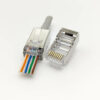 RJ45 EZ tengi fyrir Cat5e kapal, skermað feed thru - Cat5eSTPEZ