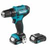 Makita 12V borvél með 2x2AH battery og hleðslutæki í tösku - DF333DSAE