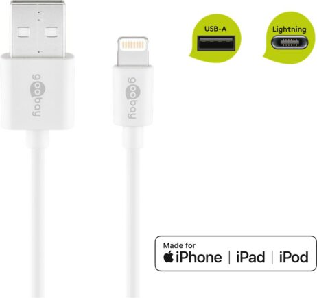 USB A  í Lightning snúra, 0,5 meter - 72905