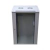 19" skápur 18U 600x450 með glerhurð, EXASPA-6418G
