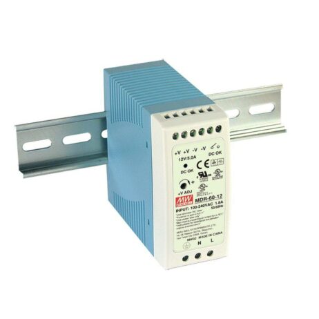 Meanwell straumbreytir fyrir DIN skinnu - MDR-60-24