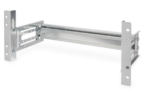 DIN skinna í 19" skáp, 4U 178x483x223mm - DN-19-DIN-4U