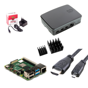 Raspberry Pi 4 tölvusett - RPI4 - 4Gb, RPI4-KIT-BLK-4G