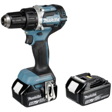 Makita 18V borvél, með 2x5AH og hleðslutæki í Makpac - DDF484RTJ