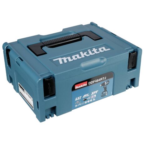 Makita 18V borvél, með 2x5AH og hleðslutæki í Makpac - DDF484RTJ - Image 4