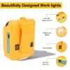 USB hleðslutæki með ljósi fyrir Dewalt battery - DEW-18V - Image 2