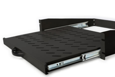 Hilla, útdraganleg í 19" skáp þolir 30 kg, 88x483x352 mm, DN-19 TRAY-2-450-SW - Image 3