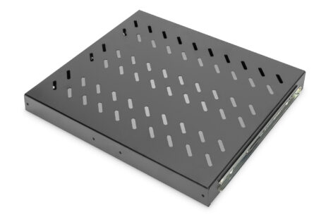 Hilla, útdraganleg í 19" skáp þolir 25 kg, 88x485x368 mm, DN-19 TRAY-2-600-SW - Image 4
