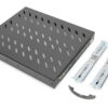 Hilla, útdraganleg í 19" skáp þolir 25 kg, 88x485x368 mm, DN-19 TRAY-2-600-SW - Image 5