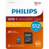 Philips MicroSD kort, 512Gb - FM51MP65B/00 - Image 2