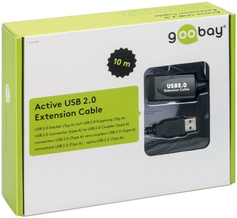USB2 framlenging með magnara, 10 metrar - 95119 - Image 3