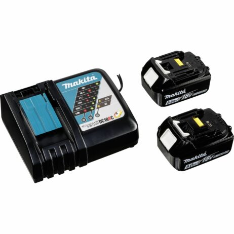 Makita 18V svört SDS höggvél með 2x5Ah rafhöðum, hleðslutæki í Makpac - DHR243RTJB - Image 3