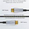 HDMI kapall Optical Hybrid - 50 metrar, v2.1 8K@60Hz - 65562 - Image 3