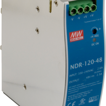 Meanwell straumbreytir fyrir DIN skinnu, 48V/120W - NDR-120-48