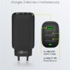 Hleðslutæki með 2xUSB-C og 1xUSB-A - 65W - 65407 - Image 5