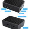 Raspberry Pi 5 kassi úr áli með viftu - RPI5-Case-Waveshare - Image 3
