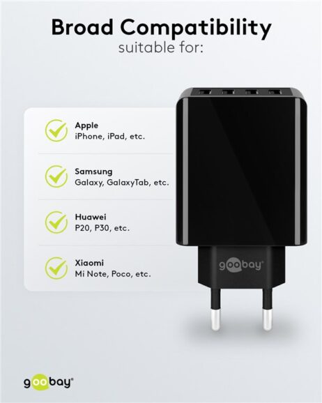 Hleðslutæki með 4 USB - 30W - 44953 - Image 4