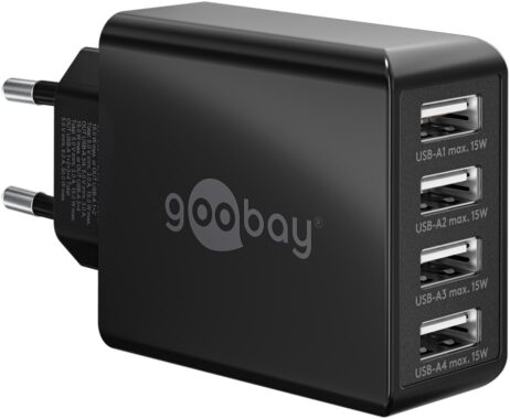 Hleðslutæki með 4 USB - 30W - 44953