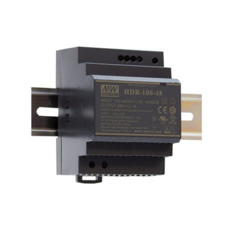 Meanwell straumbreytir fyrir DIN skinnu, 48V/100W - HDR-100-48N