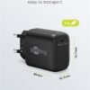 Hleðslutæki PD - Power Delivery, svart 20W - 65405 - Image 4