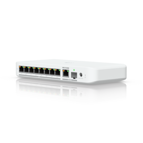 8 porta PoE 2.5 Gb og SFP+ switch - Unifi USW-FLEX-2.5G-8-PoE-EU